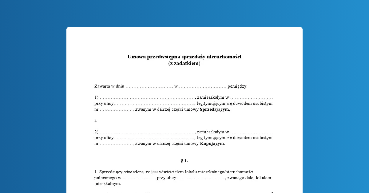 <img src"umowa-przedwstepna.jpg"alt="Umowa przedwstępna">